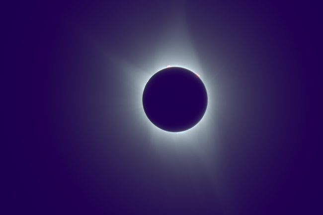 2017 Solar Eclipse Madras Stretched using ln