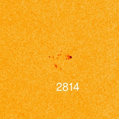 Close up of sunspot